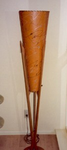 photo of Danish Modern inverted cone lampshade