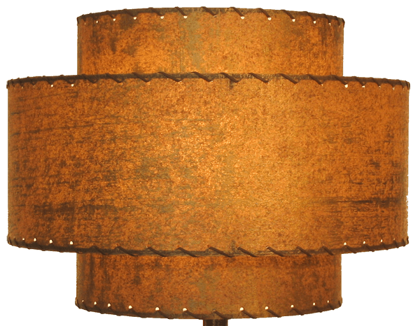 1950s lighting: a large 3-tier lampshade