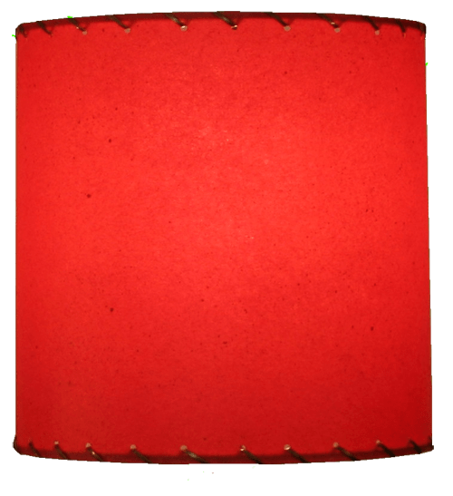 picture of small drum shade in red