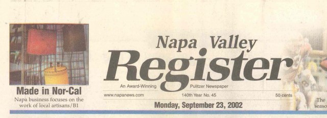 meteor in napa valley register Meteor lampshades in Napa Valley Register