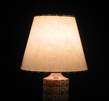 small fiberglass cone lampshade