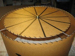 image of custom vintage western ceiling lamp